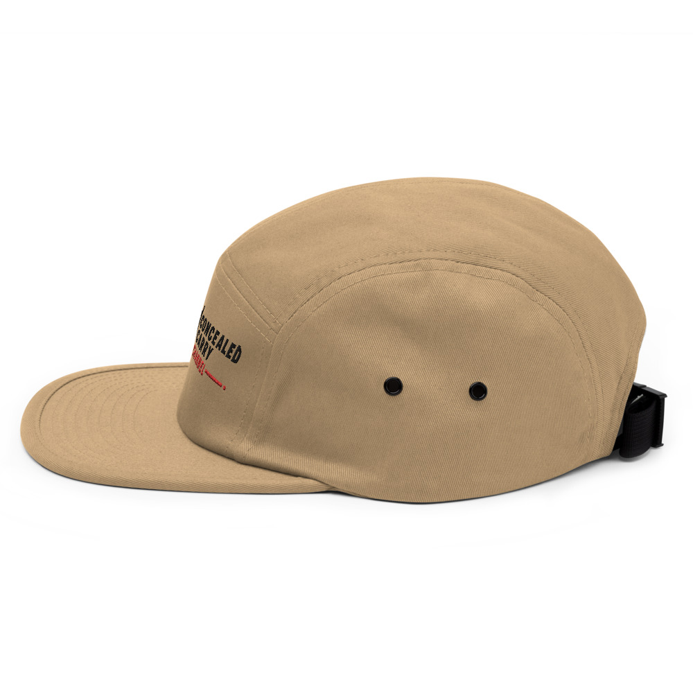 Concealed Carry Channel's Five Panel Cap - Khaki - Concealed Carry Channel